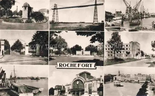 AK / Ansichtskarte Vaux-sur-Mer Rochefort 17 Charente-Maritime Port-Transbordeur Place-Colbert Gare Hafen Monument-Pierre-Loti Echauguette Mehrbildkarte