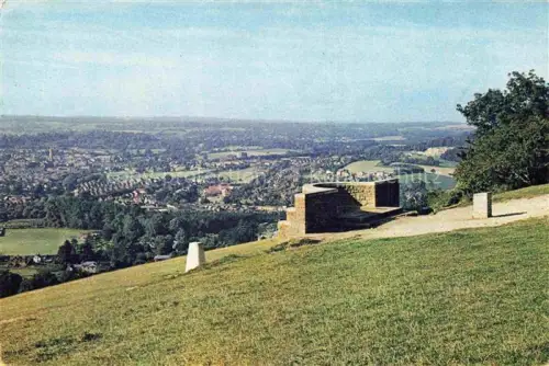 AK / Ansichtskarte Box Hill Headley Mole Valley Surrey UK Weald Panorama Viewpoint Huegel Dorking Nationalpark Felder Tal