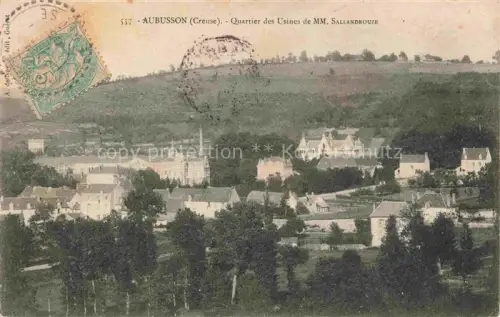 AK / Ansichtskarte AUBUssON 23 Creuse Quartier des Usines de MM. Sallandrouze