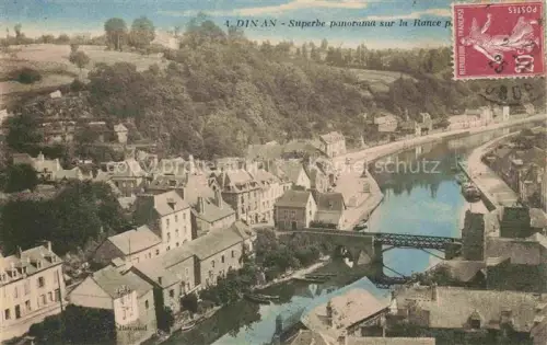 AK / Ansichtskarte DINAN 22 Cotes-d Armor Superbe panorama sur la Rance vue aérienne