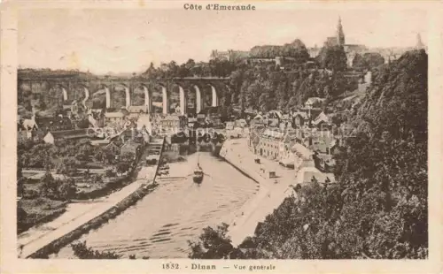 AK / Ansichtskarte DINAN 22 Cotes-d Armor Vue générale et le viaduc