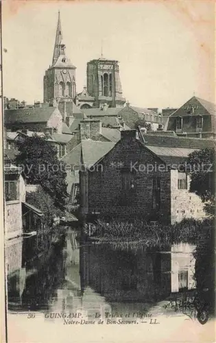 AK / Ansichtskarte GUINGAMP 22 Cotes-d Armor Le Trieux Eglise Notre Dame de Bon-Secours