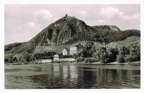 AK / Ansichtskarte Rhoendorf Bad Honnef NRW Drachenfels Hotel-Bellevue Rhein Siebengebirge Felsformation Burgruine Weinberge Rheinufer