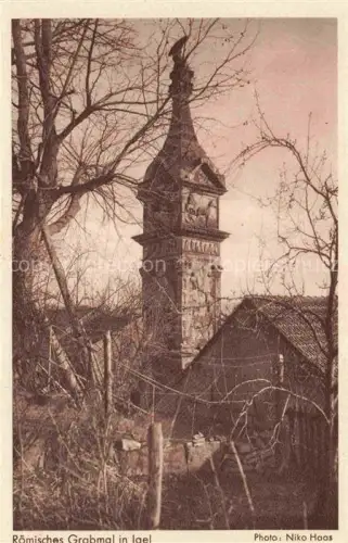 AK / Ansichtskarte Igel Trier Rheinland-Pfalz Roemisches-Grabmal Igeler-Saeule Roemerturm Grabdenkmal Reliefs Baeume NSV-Opferkarte
