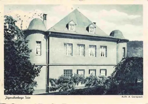 AK / Ansichtskarte TRIER  CITY Jugendherberge Herrenhaus Tuermchen Park Baeume Heuss-Briefmarke Neusprachliches-Gymnasium Zweibruecken