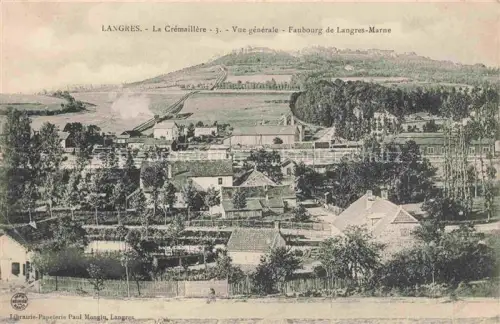 AK / Ansichtskarte LANGRES 52 Haute-Marne La Cremaillere Vue generale Faubourg de Langres Marne