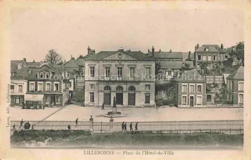 AK / Ansichtskarte Lillebonne LE HAVRE 76 Seine-Maritime Place de l'Hotel de Ville