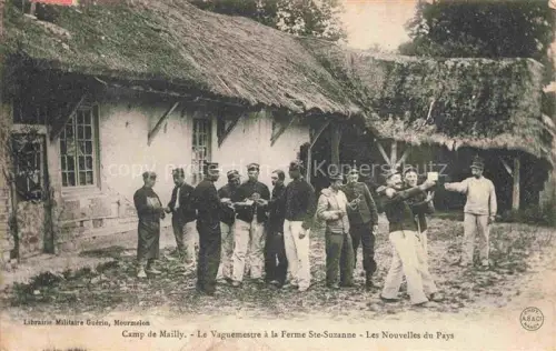 AK / Ansichtskarte Camp de Mailly TROYES 10 Aube Le Vaguemestre a la Ferme Ste Suzanne Les Nouvelles du Pays