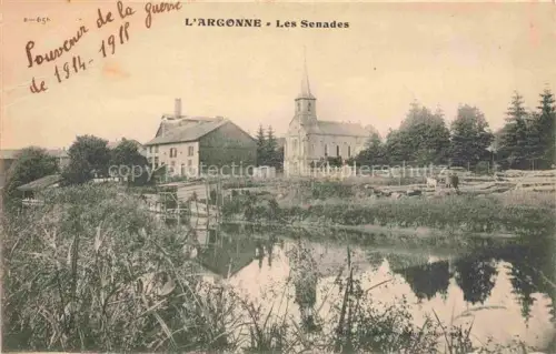 AK / Ansichtskarte Les Senades Les Islettes VERDUN 55 Meuse Panorama Eglise