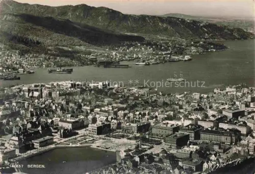 AK / Ansichtskarte BERGEN  Norge Fliegeraufnahme