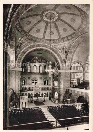 AK / Ansichtskarte BAD HOMBURG von der Hoehe Hessen Erloeserkirche Kircheninnenraum Kuppel Mosaike Altar Kirchenbaenke byzantinisch Kronleuchter