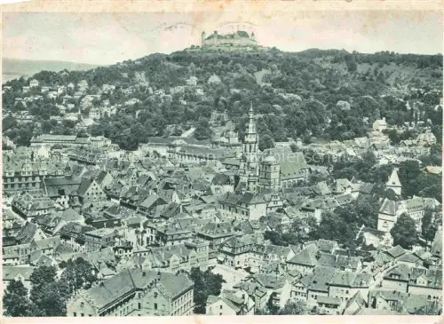 AK / Ansichtskarte Coburg Bayern Veste-Coburg Stadtpanorama Kirche Altstadt Daecher Burg