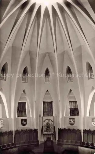 AK / Ansichtskarte Clausthal-Zellerfeld Goslar Niedersachsen Aula Bergakademie Gewoelbe Innenaufnahme Wappen gotisch