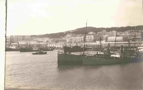 AK / Ansichtskarte Bordj El Kiffan Alger Algerie Hafen Dampfschiff Stadtpanorama Kolonialgebaeude Huegel Mole