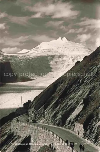 AK / Ansichtskarte Kals-Lesach Grossglockner Tirol AT Grossglockner-Hochalpenstrasse Johannisberg Gletscher Bergstrasse Schnee Gebirge Passstrasse