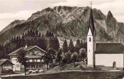 AK / Ansichtskarte Ebbs Kufstein Tirol AT Gasthaus-St-Nikolaus Zahmer-Kaiser Kirchturm Bauernhaus Berge Wald Alpenwiese