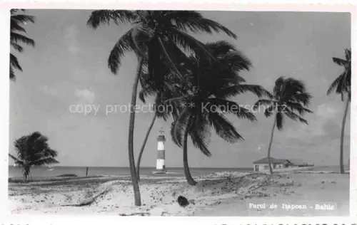 AK / Ansichtskarte Salvador Bahia Brasil Farol-de-Itapoan Leuchtturm Palmen Strand Meer