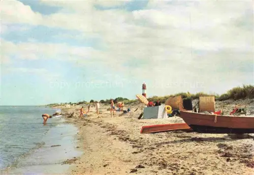 AK / Ansichtskarte Falshoeft Nieby Schleswig-Holstein Ostsee Badestrand Leuchtturm Badegaeste Strandkorb Boot Duenen