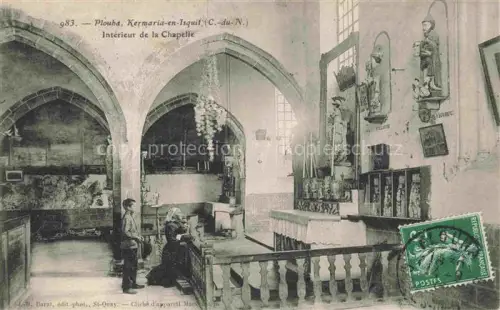 AK / Ansichtskarte Kermaria-en-Iskuit Kermaria-en-Isquit Saint-Brieuc 22 Cotes-d Armor Intérieur de la Chapelle