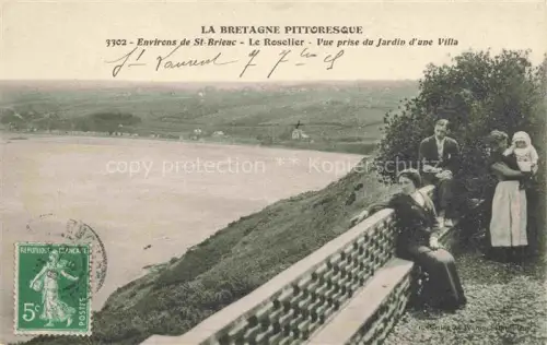 AK / Ansichtskarte Le Roselier ST-BRIEUC St-Brieux 22 Cotes-d Armor Vue prise du jardin d'une villa