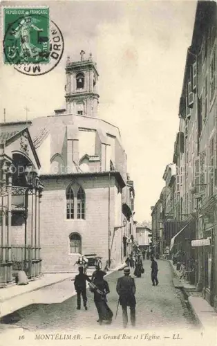 AK / Ansichtskarte MONTELIMAR  Nyons 26 Drome La Grande Rue et l'église