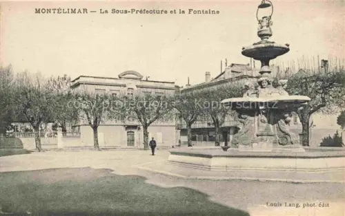 AK / Ansichtskarte MONTELIMAR  Nyons 26 Drome La Sous-Préfecture et la Fontaine