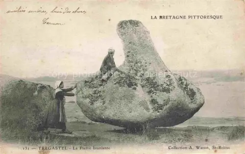 AK / Ansichtskarte Tregastel LANNION 22 Cotes-d Armor La Pierre branlante