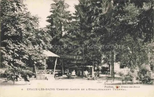 AK / Ansichtskarte Evaux-les-Bains Aubusson 23 Creuse Jardin de l'Etablissement Thermal