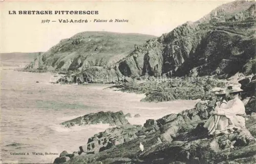 AK / Ansichtskarte Val-Andre Saint-Brieuc 22 Cotes-d Armor Falaises de Nantois