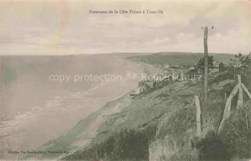 AK / Ansichtskarte TROUVILLE -SUR-MER 14 Calvados Panorama de la Côte Villers