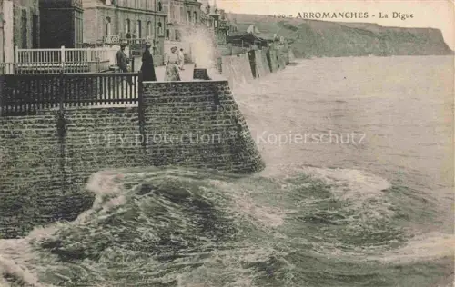 AK / Ansichtskarte Arromanches-les-Bains Bayeux 14 Calvados La Digue Postes Militaire