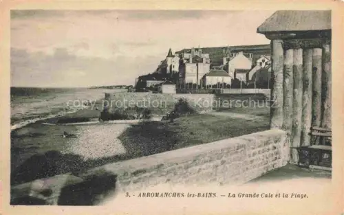 AK / Ansichtskarte Arromanches-les-Bains Bayeux 14 Calvados La Grande Cale et la plage