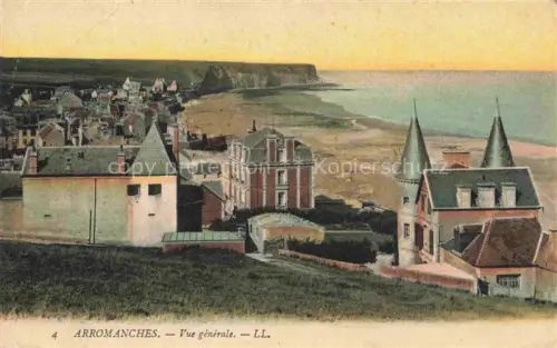 AK / Ansichtskarte Arromanches-les-Bains Bayeux 14 Calvados Vue générale Postes Militaires