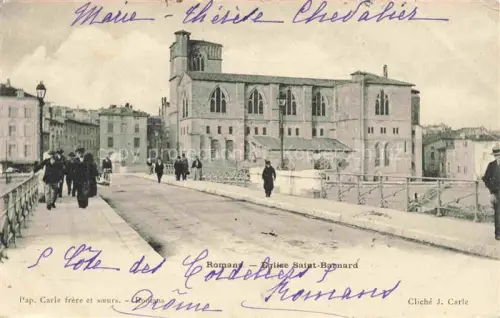 AK / Ansichtskarte Romans -sur-Isere VALENCE 26 Drome Eglise Saint-Barnard