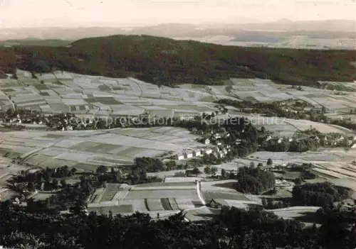 AK / Ansichtskarte Cunewalde Bautzen Sachsen Czorneboh Bieleboh Felder Doerfer Wald Panorama Luftbild