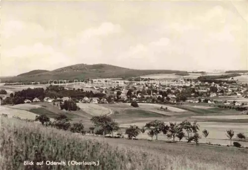 AK / Ansichtskarte Oderwitz Panorama Dorfansicht Felder Huegel Baeume Wiesen