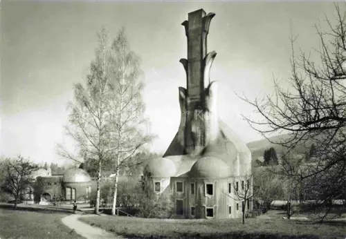 AK / Ansichtskarte DORNACH   SO Goetheanum Heizhaus Glashaus Anthroposophie Steiner-Architektur Birken Expressionismus