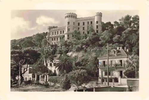 AK / Ansichtskarte Cap Martin Capmartin Roquebrune-Cap-Martin 06 Alpes-Maritimes Villa Beau Reveil met kaseel van Cap Martin