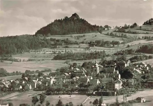 AK / Ansichtskarte Jiretin pod Jedlovou St Georgenthal CZ v pozadi hrad Tolstejn