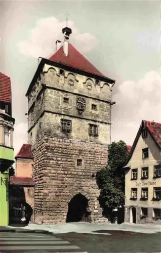 AK / Ansichtskarte Rottweil Neckar Schwarzes-Tor Torturm Stadttor Mittelalter Zur-Torstube Gasthof Fachwerkhaus