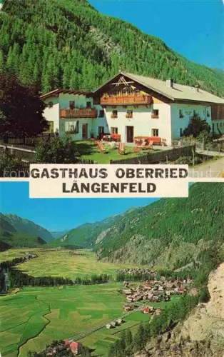 AK / Ansichtskarte Oberried Laengenfeld Oetztal Gasthaus-Oberried oetztal Tal Bergdorf Alpenwiesen Bergpanorama Pension Terrasse