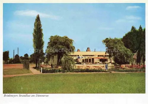 AK / Ansichtskarte Lembruch Duemmersee Niedersachsen Strandlust Duemmersee Seerestaurant Pappeln Weide Biergarten Garten