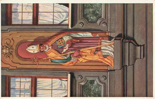 AK / Ansichtskarte AUGSBURG  CITY St-Ulrich Heiligengemaelde Bischof Mitra Bischofsstab Weberhaus Nische