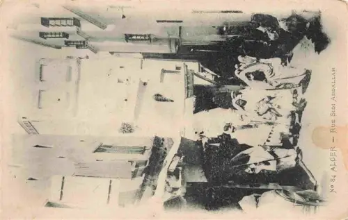 AK / Ansichtskarte ALGER  Algerie Rue-Sidi-Abdallah Kasba Gasse Arabische-Personen Traditionelle-Kleidung Weisse-Haeuser