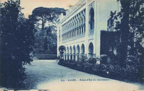 AK / Ansichtskarte Algier ALGER Algerie Palais-d Été-du-Gouverneur Arkaden Garten Palmen Gouverneurspalast Baeume