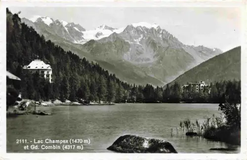 AK / Ansichtskarte Lac Champex Entremont VS Lac-Champex Gd-Combin See Berge Wald Hotel Gletscher