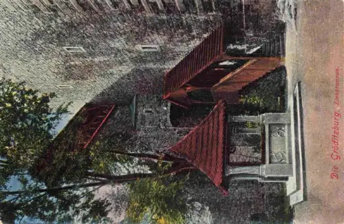 AK / Ansichtskarte Groeditzburg Burg Grodciek PL Groeditzburg Ziehbrunnen Burg Schlosshof Brunnen Treppe Rekonstruktion