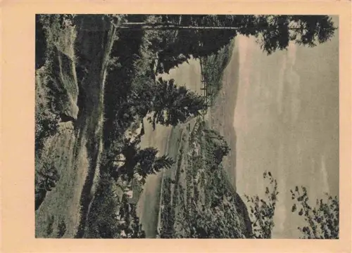 AK / Ansichtskarte Aussig USTI NAD LABEM CZ Elbe Schreckenstein Flusstal Bruecke Waelder Felsen Daecher