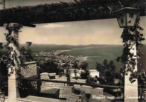 AK / Ansichtskarte RICCIONE RIMINI IT Edenrock Adria Panorama Strand Kueste Pergola Stadtansicht Meer