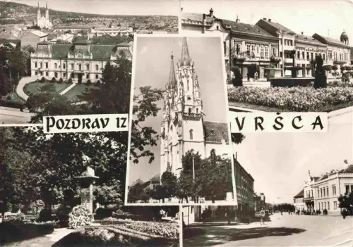 AK / Ansichtskarte Vrsac Werschetz Versecz Serbija Kirche Schloss Marktplatz Denkmal Park Strasse Stadtansicht